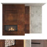 Holzkamin Decorative Wall Set 22 - Rakochi Design