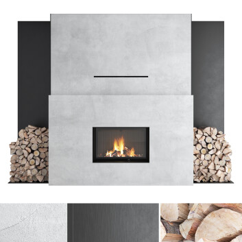 Дров'яний камін Romotop Decorative Wall Set 36