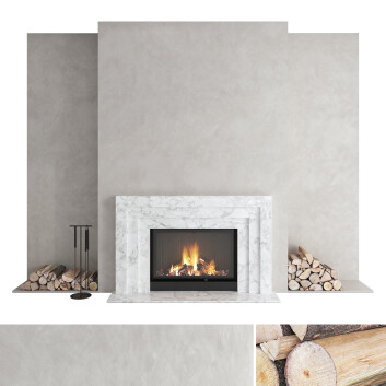 Дров'яний камін Romotop Decorative Wall Set 41