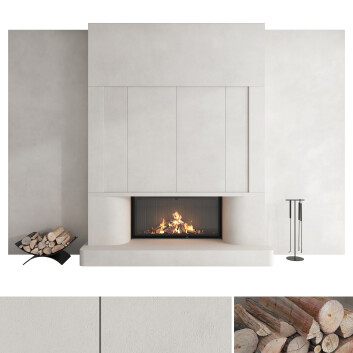 Дров'яний камін Romotop Decorative Wall Set 47