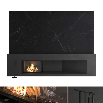 Дров'яний камін Romotop Decorative Wall Set 51