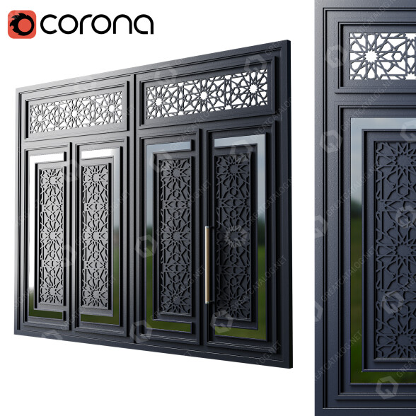 Puerta Black Loft 012 Modelo 3D