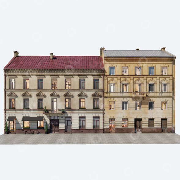 Domy Facades Vol 4 Classical Style model 3D