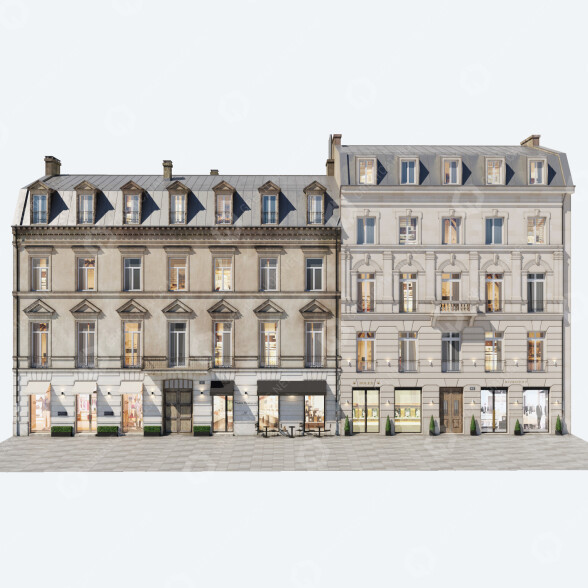 Domy Facades Vol 4.1 Classical Style model 3D
