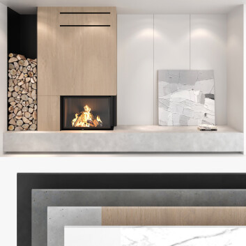 Дров'яні каміни Romotop Decorative Wall Set 01