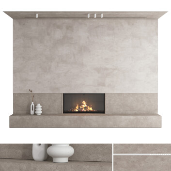 Дров'яний камін Romotop Decorative Wall Set 27