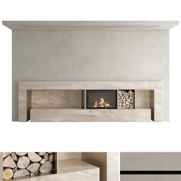 Дров'яний камін Romotop Decorative Wall Set 30