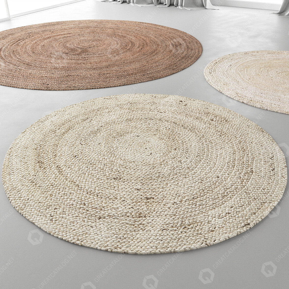 Carpets Jysk Jute Set 01 3D model GreatCatalog 40066