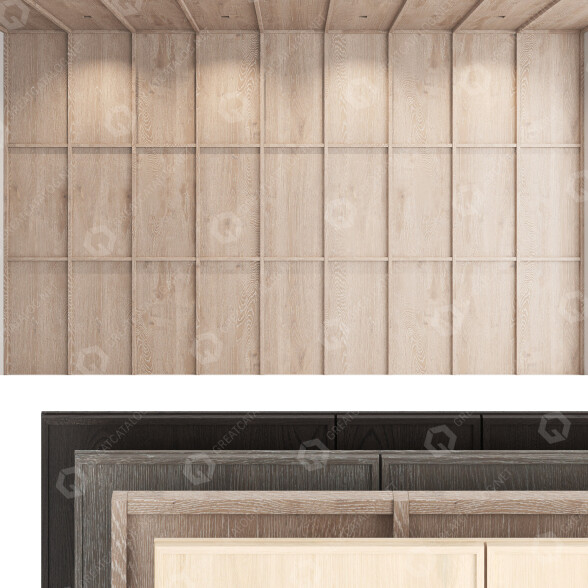 Paneles de pared Conjunto Decorativo 16 Modelo 3D