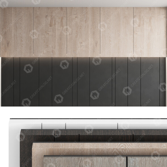 Panele ścienne Decorative Set 19 model 3D