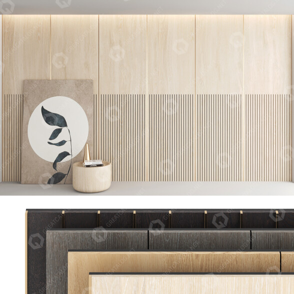 Paneles de pared Decorative Set 20 Modelo 3D