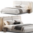 Кровать и тумбочки Minotti Tatlin - Zikkoo
