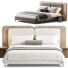 Кровать и тумбочки Minotti Tatlin - Zikkoo