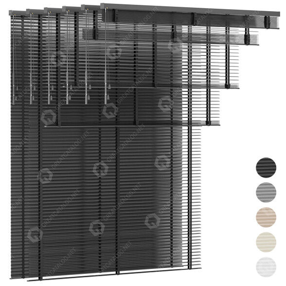 Жалюзі Bandalux Aluminum Venetian with Tape Set 01 3D модель