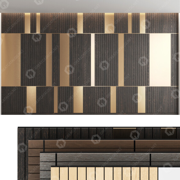 Стінові панелі Decorative Set 25 3D модель