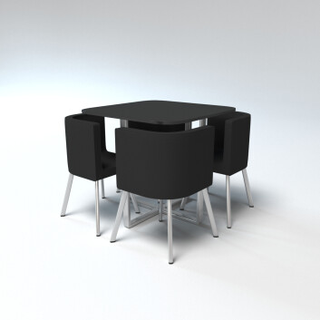 Table and Chairs Top Modern Rectangular