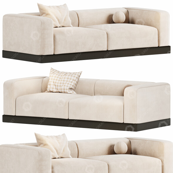 Sofa Liu Jo Living Caring Stripes 3D-Modell