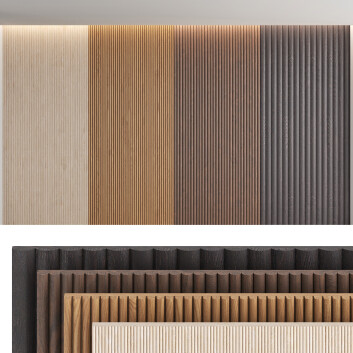 Paneles de pared Madera Set 2