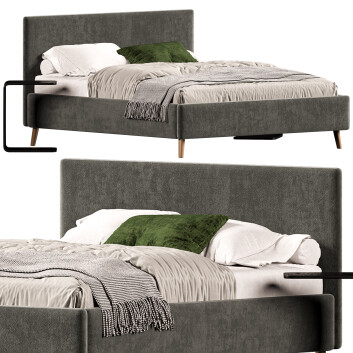 Bed and Bedside Tables Furnibay Mattis