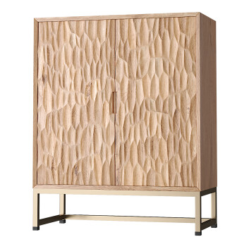 Шафа  Mango Wood and Brass Textured 3D модель