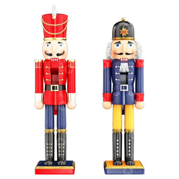 Juguetes Cascanueces Húsar y Policía Modelo 3D