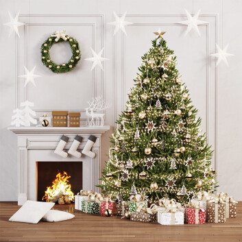 Декор Merry Christmas 3D модель