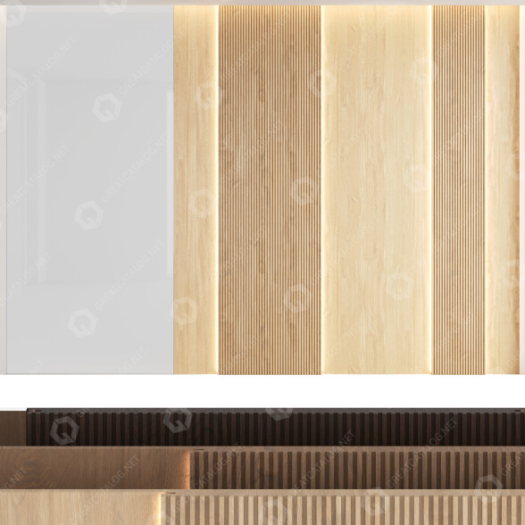 Panneaux muraux Decorative Set 3 modèle 3D