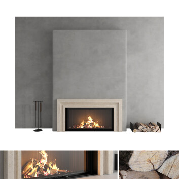 Дров'яний камін Romotop Decorative Wall Set 61