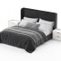 Cama y mesitas de noche Stylish Club Porto - 3dcloudd
