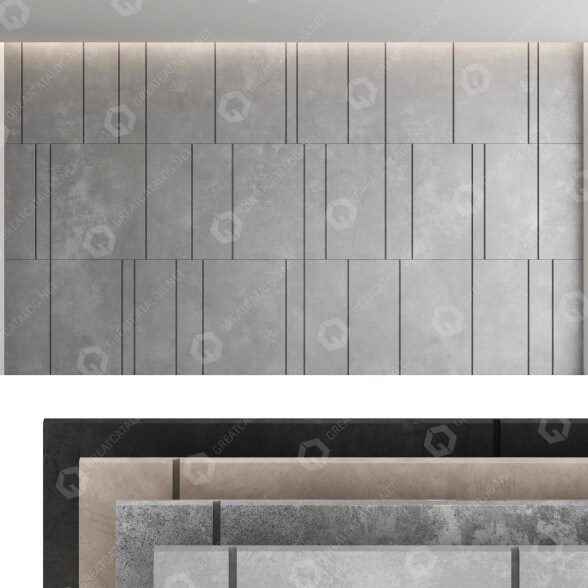 Paneles de pared Decorative Set 43 Modelo 3D