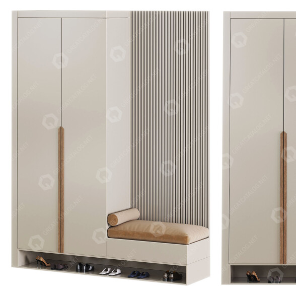 Korridor-Einheit Set 1 3D-Modell