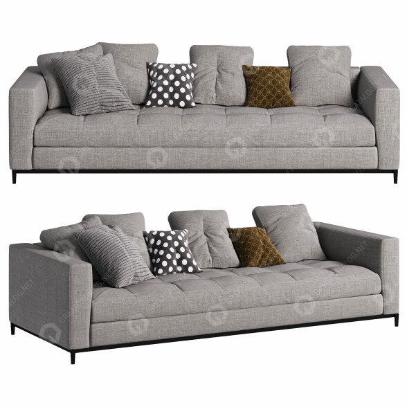Sofa Minotti Andersen Quilt 3D model