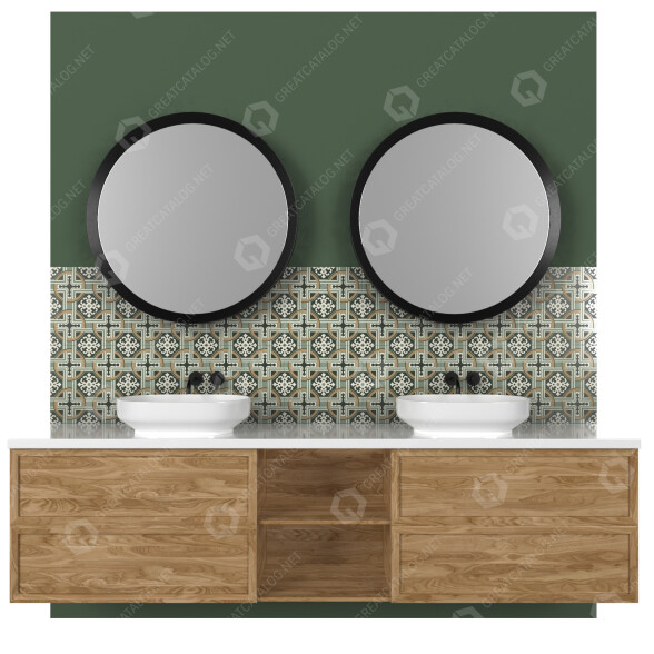 Ванная комната Furniture Set 09 3D модель