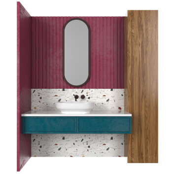 Bathroom Furniture Set 11 3D model