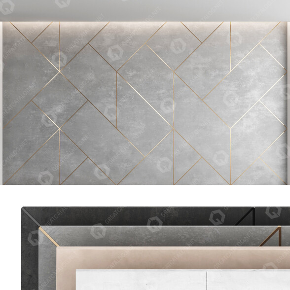 Paneles de pared Decorative Set 48 Modelo 3D
