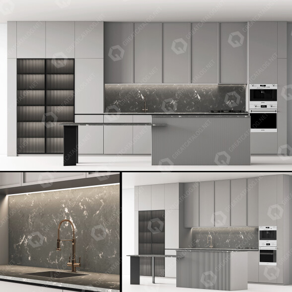 Kitchen Modern 21 3D model
