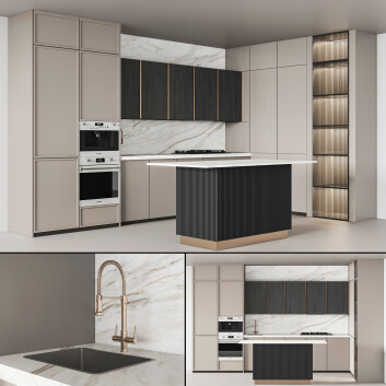 Kitchen Modern 23 3D model