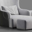 Sillón y otomana Meridiani Liu - Sergey Gnatyk