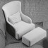 Sillón y otomana Meridiani Liu - Sergey Gnatyk