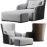 Sillón y otomana Meridiani Liu - Sergey Gnatyk