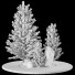 Árboles Conjunto de Jardín de Nieve de Patio y Paisaje - goddess363-42139