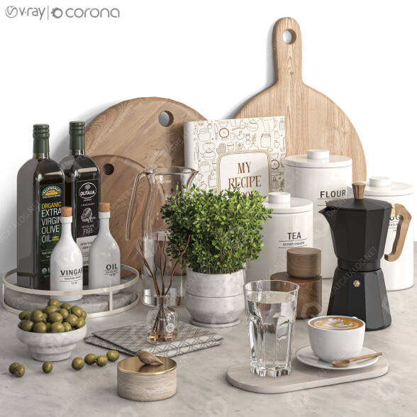 Dekor Kitchen Accessories 14 3D-Modell