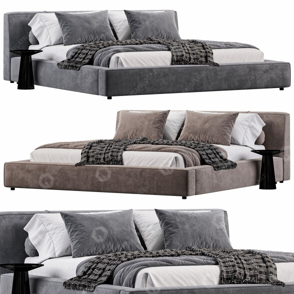 Łóżka i stoliki nocne Rove Concepts Porter model 3D