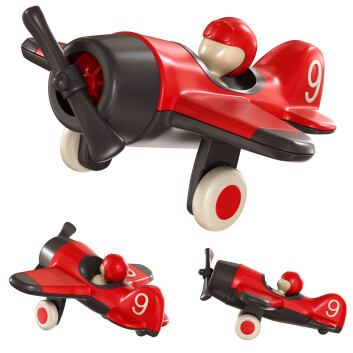 Іграшка Playforever Mimmo Aeroplane Red 3D модель
