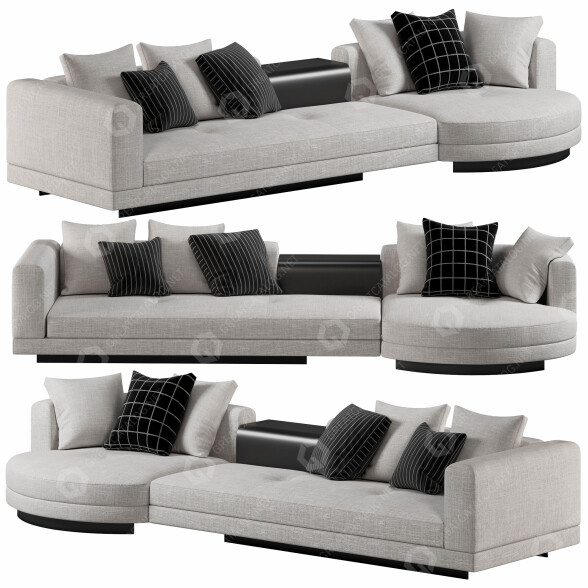 Sofa Minotti Connery 3D model