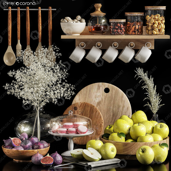 Декор Kitchen Accessories 05 3D модель