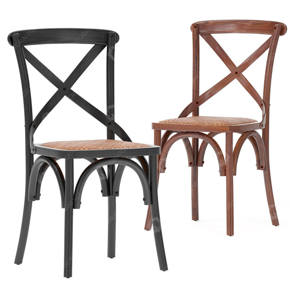 Krzesło Carterville Solid Wood model 3D