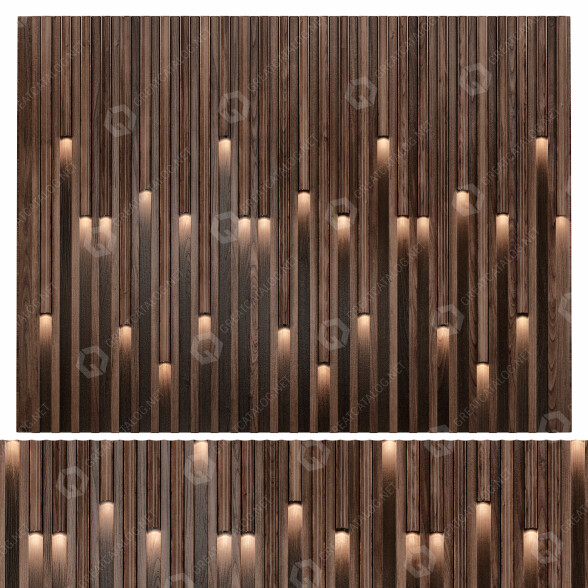 Panel ścienny Set 3 model 3D