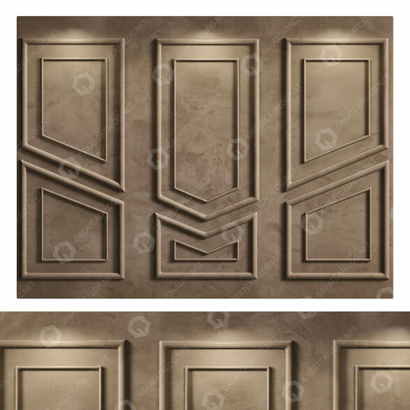 Panel ścienny Set 5 model 3D