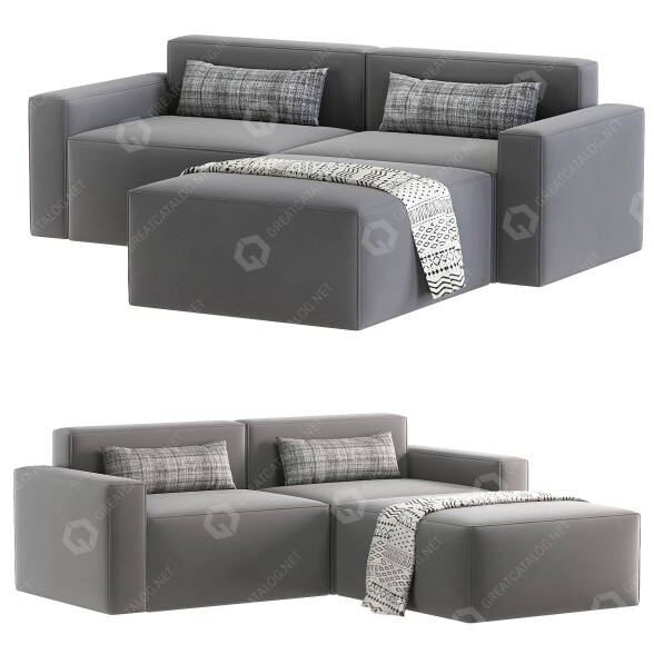 Диван Gus* Modern Mix 3-PC 3D модель